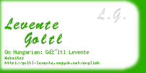 levente goltl business card